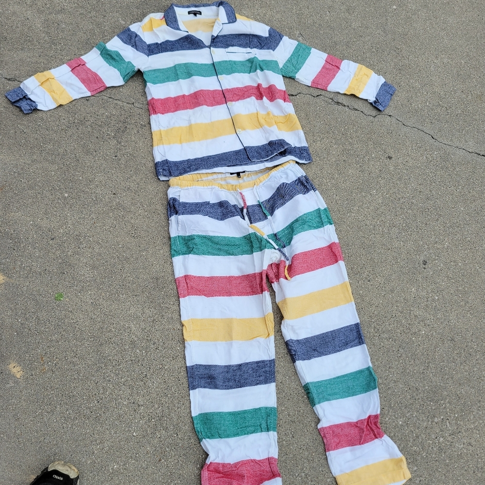 HBC Stripes Flannel Pajama Set - Women
